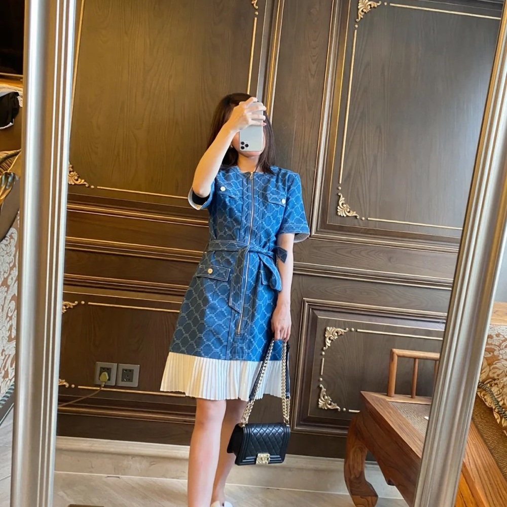 Sandro denim mini dress - Picture 5 of 11